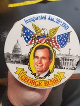 Inaugurated Jan. 20th 1989 George Bush button - George HW Bush - White H... - $8.38