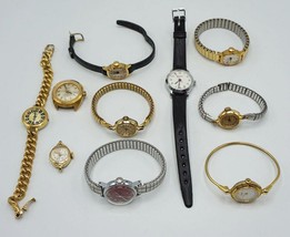 Lot Of 10 Ladies Wristwatches Mechanical Winder Watch Parts Repair - £36.16 GBP