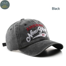Men&#39;s washed old retro letter embroidered baseball cap - £11.79 GBP