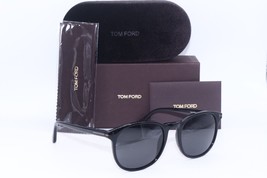 NEW TOM FORD ANSEL TF 858-N 01A POLISHED BLACK/GREY AUTHENTIC SUNGLASSES... - £167.78 GBP
