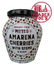 Trader Joe&#39;s Pitted Amarena Cherries with Stems in Syrup 16.2 OZ - $15.43