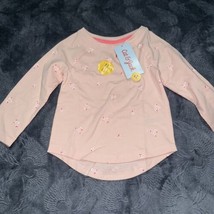 Toddler Girls&#39; Floral Long Sleeve T-Shirt - Cat &amp; Jack Pink 12M. NWT. Q - £5.20 GBP