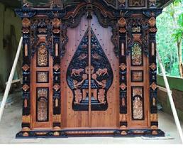 wood art Carved teak wood door frame - £11,975.36 GBP