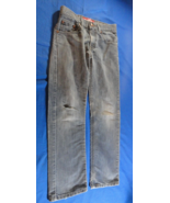LEVIS 505 STRAIGHT RECTO LIGHT BLUE JEANS WASH DENIM PANTS 28X27 - $422.47 MXN
