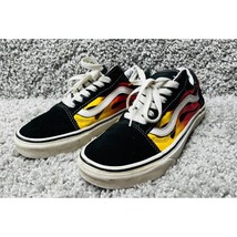 Vans Old Skool Fire Flames Womens Size 7 Multicolor Low Top Casual Sneakers - $33.17