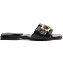 Schutz wavy flat sandal in BLACK - £72.06 GBP