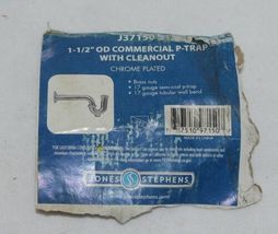 Jones Stephens J37150 Commercial P Trap with Cleanout 1-1/2 Inch image 5