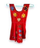 Vintage Hand Sewn Mexican Manta Style Dress, Hand Embroidered, Women&#39;s S/M - $851.78 MXN
