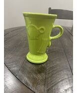 Homer Laughlin Fiesta Lemongrass Green Latte Pedestal Coffee HLC Embosse... - $48.36 CAD