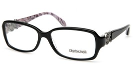 New Roberto Cavalli Cayman 714 005 Black Eyeglasses Frame 54-15-130mm Italy - £90.07 GBP