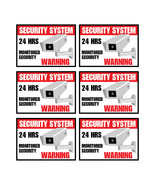 6 Home Security Home Security Decals Design 002 Indoor/Outdoor High Quality - $9.37 CAD