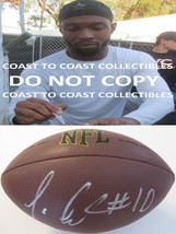 Tavon Austin Dallas Cowboys West Virginia signed autographed NFL footbal... - $108.89