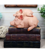 Ebros Whimsical Sleeping Pig with Piglet Piggyback Nap Shelf Sitter Figu... - £15.71 GBP