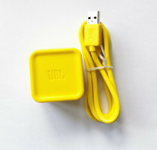 5V 1A Power AC Adapter Yellow Home Charger &amp; USB cable For JBL Flip 2/Cl... - £9.37 GBP