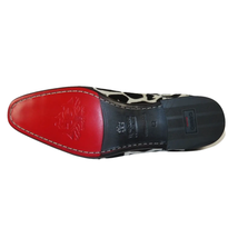 Men's GENIO Leopard Red Leather Sole Shoes Turkey 120195268 Black White image 8