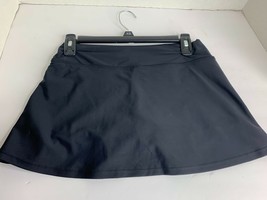 Heat Womens Sz S Black Skirted Botton Skort Skirt with Shorts Tennis Golf Skirt - £13.22 GBP