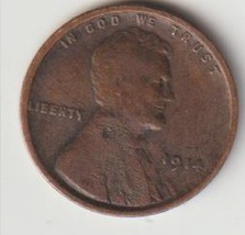 1914 wheat cent Age 109 years old KM#132 Buy now yeppers at Good old smokejoe13. - £1.50 GBP