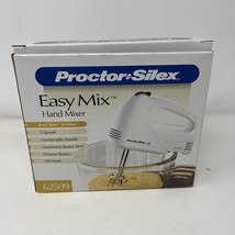 Proctor Silex 62509PS 5-Speed Hand Mixer 100 Watts White NEW - $11.88