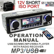 4X60W Fm Car Stereo Radio Bluetooth 1 Din In Dash Handsfree Sd/Usb Aux H... - $50.34