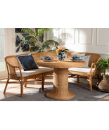 Aldith 3-Piece Natural Rattan Dining Nook Set - $23,296.99 MXN
