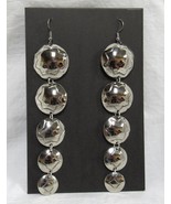 Native American 5 Concho Disc Dangle 5&quot; Long Earrings Nickel Silver C Jo... - €67,54 EUR