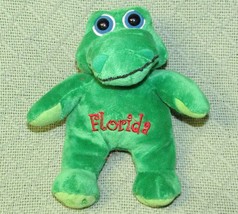 Florida Alligator B EAN Bag Green Plush Stuffed Animal Travel State Souvenir 6&quot; - £7.22 GBP