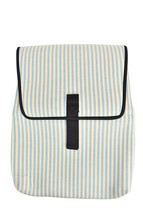 PIJAMA By Monica Battistella Womens Backpack MADE IN ITALY Striped Blue 542 - $36.43