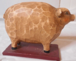 Greenbrier Intl Primitive American Folk Art Pig Figure Farmhouse Resin W... - £9.09 GBP