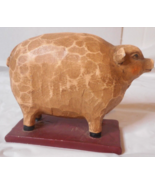 Greenbrier Intl Primitive American Folk Art Pig Figure Farmhouse Resin W... - £9.11 GBP