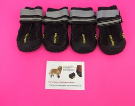 QUMY Dog Boots Size 6: 3.0&quot;x2.6&quot;(L*W) for 52-65 lbs Dogs w/Reflective Strips - £7.09 GBP