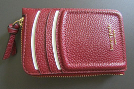 Kate Spade New York Key fob Key Chain Zip Card Coin Holder Autumn Red New $88 - £53.80 GBP