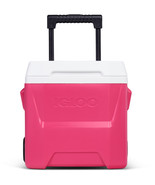 Igloo 16 QT. Laguna Roller Ice Chest Cooler with Wheels - Pink Bold Magenta - $59.39