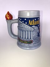 Vintage Budweiser 1996 USA Atlanta Olympic Games Beer Stein Mug Torch Ha... - $13.06