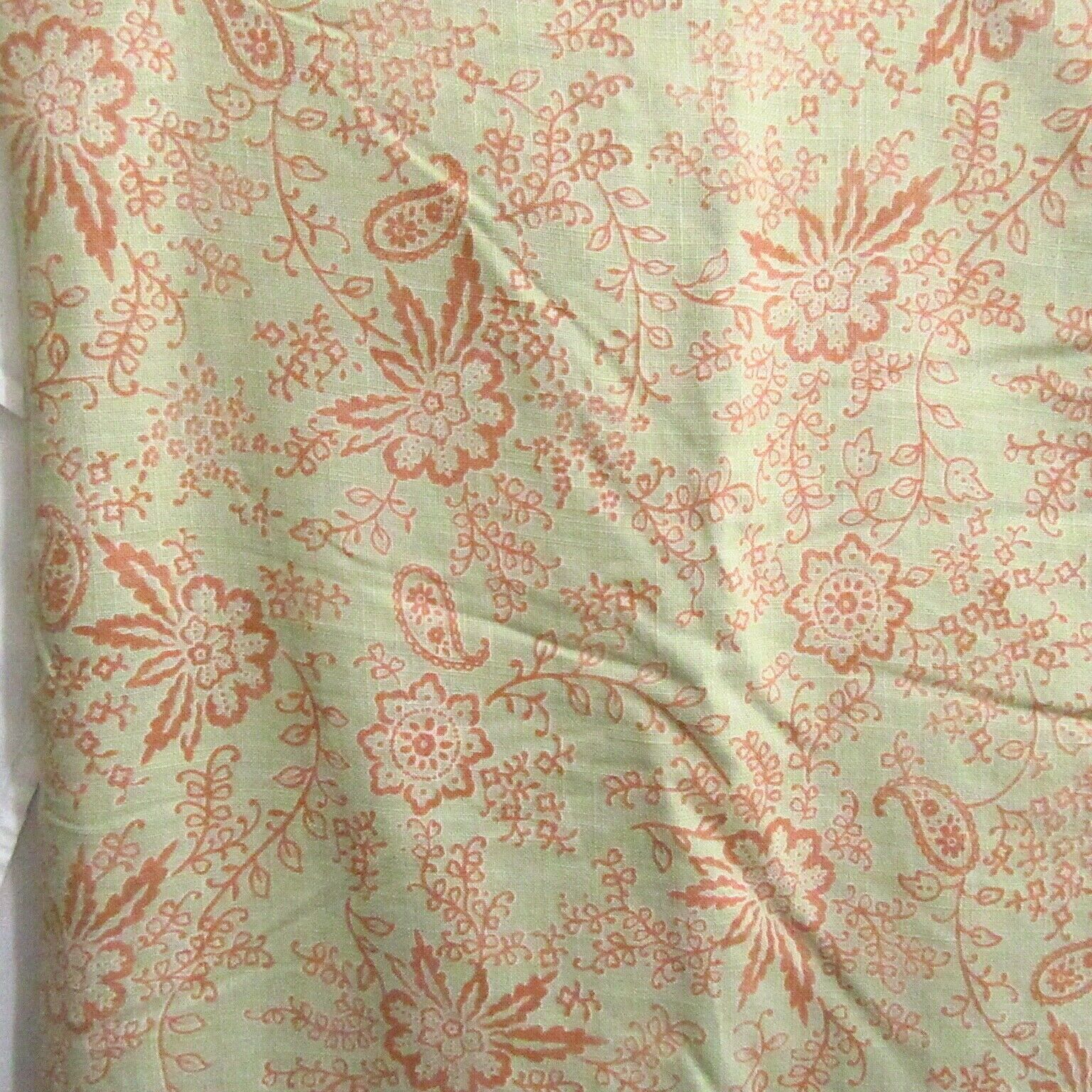 Nate Berkus Floral Paisley Maple Brown Sage Linen Blend Full/Queen Duvet Cover - $68.00