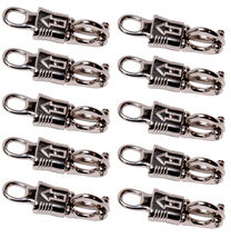 LOT OF (10)  3-7/8” Iron Panic Snap for Paracord Fixed-Eye 1/2" Nickel P... - $46.04