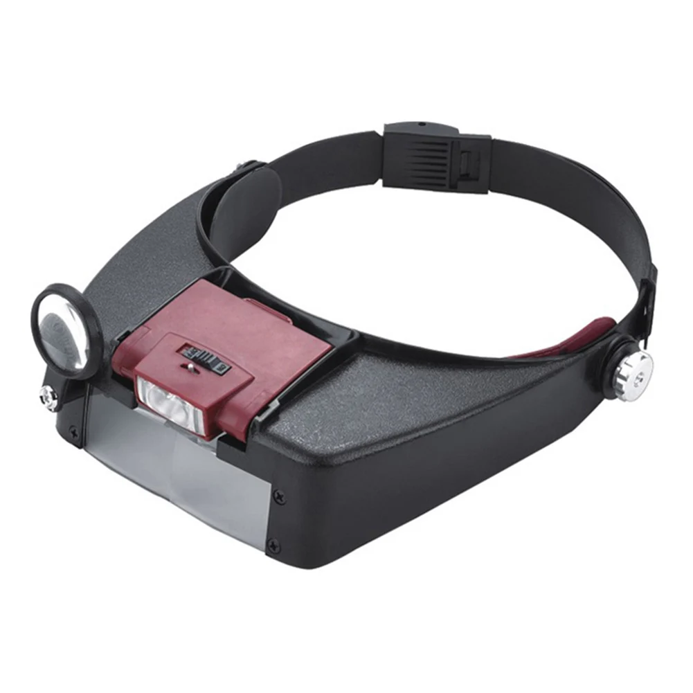10X Head LED Magnifying Gles Illuminated Magnifier Adjustable Head Loupe Jewelry - £138.06 GBP