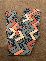 Lularoe OS One Size Chevron Arrow Coral Green Aztec Geometric Floral NWOT #185 - $18.51