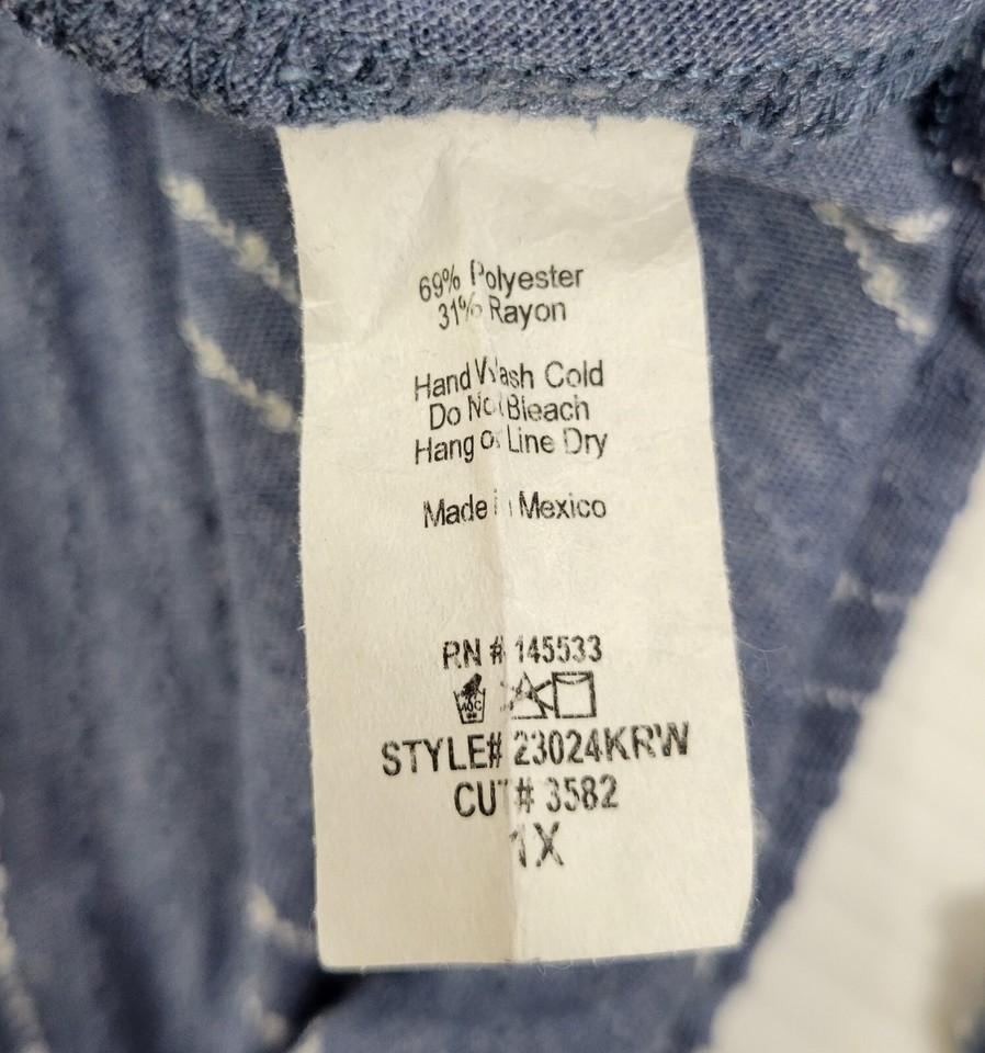 L) W5 by Anthropologie Woman Blue Ribbed Pullover Shirt Top 1X Item image 8