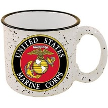 Eagle Emblems United States Marine Corps Stone-Speckled 14oz Coffee Cup - $20.99