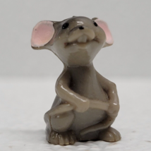 Vintage Mini Mouse Holding Tail Figure  Figurine Black Gray - £8.01 GBP