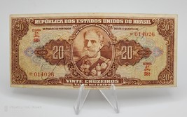 Brasil Banknote 20 Cruzeiros 1950 (Nd) Hand Signed P-144 ~ Circulated - £4.63 GBP