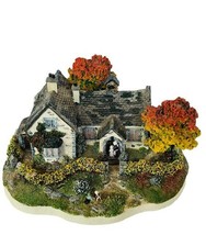 Danbury Mint Country Village Cottage Figurine Sculpture vtg Schoolhouse J Hart  - £39.43 GBP