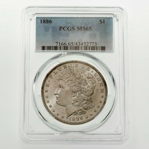 1886 $1 Silver Morgan Dollar Graded by PCGS as MS-65! Great Morgan - £197.84 GBP