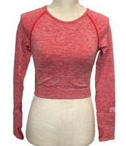 Victoria S Geheimnis Pink Active Nahtlos Langärmelig Größe Sportbekleidung Kurze - £14.82 GBP