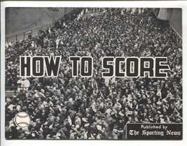 How To Score Baseball 1967-Sporting News-explains scoring system-16 pages-hig... - £26.90 GBP