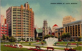 Sunken Gardens St. Louis MO Postcard PC195 - £7.04 GBP