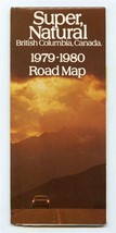 Super Natural British Columbia 1979-1980 Road Map - £9.38 GBP