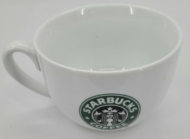 Starbucks White Easy To Hold Green Logo Soup Coffee Mug 2006 - $20.94