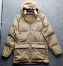 The North Face Puffer Jacket Youth 2XL Brown Fleece Lined Down 600 Hoode... - $69.59