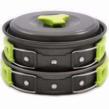 Camping Cookware Mess Kit Backpacking Gear &amp; Hiking Outdoors Bug Out Bag Cooking - £24.84 GBP